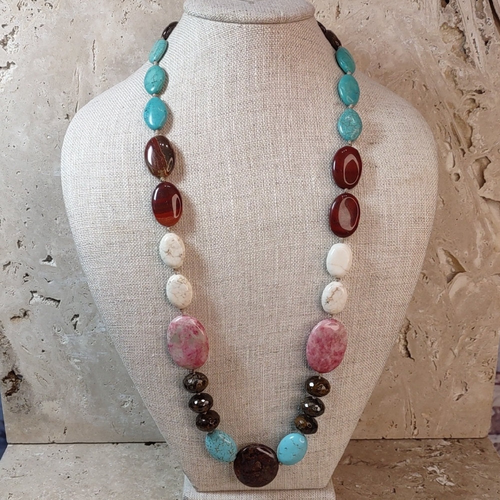 AIL Multi Gemstone Necklace